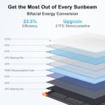 200W Bifacial Portable Solar Panel Charger