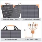 200W Bifacial Portable Solar Panel Charger