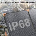 100W Bifacial Portable Solar Panel for Camping