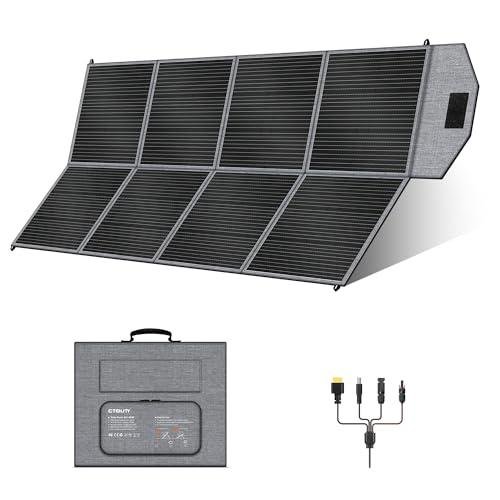 400W Portable Solar Panel, Camping Essentials Foldable Solar Panels Charger with Adjustable Kickstand IP65 Waterproof for Power Station Outdoor RV Camer Off Grid Hiking Emergency Power Backup