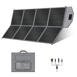 400W Portable Solar Panel, Camping Essentials Foldable Solar Panels Charger with Adjustable Kickstand IP65 Waterproof for Power Station Outdoor RV Camer Off Grid Hiking Emergency Power Backup