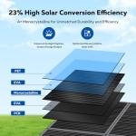 400W Portable Solar Panel, Camping Essentials Foldable Solar Panels Charger with Adjustable Kickstand IP65 Waterproof for Power Station Outdoor RV Camer Off Grid Hiking Emergency Power Backup