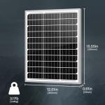 Newpowa 20W 12V Monocrystalline Solar Panel