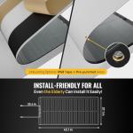 BougeRV Yuma 100W Compact CIGS Thin-Film Flexible Solar Panel with Waterproof Butyl Rubber Tape 3.98''Width x 16.4 Feet Length, 360° Flexible Solar Panel with Pre-Punched Holes for Easy Installation