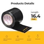 BougeRV Yuma 100W Compact CIGS Thin-Film Flexible Solar Panel with Waterproof Butyl Rubber Tape 3.98''Width x 16.4 Feet Length, 360° Flexible Solar Panel with Pre-Punched Holes for Easy Installation