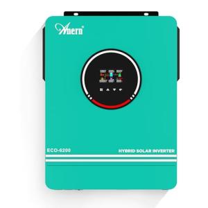 Anern 6200W Hybrid Solar Inverter 48V DC to 220-230VAC, Pure Sine Wave Solar Inverter with 120A MPPT Solar Charge Controller, Fit for 48V Lithium Lead-Acid Gel Battery Off-Grid System