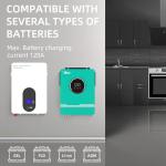 Anern 6200W Hybrid Solar Inverter 48V DC to 220-230VAC, Pure Sine Wave Solar Inverter with 120A MPPT Solar Charge Controller, Fit for 48V Lithium Lead-Acid Gel Battery Off-Grid System