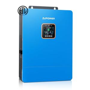 ZLPOWER UL1741 8000W DC 48V Solar Inverter, AC Input/Output 120V/240V(settable) Split Phase Pure Sine Wave Inverter, Built-in 2 MPPTs, Max 200A Battery Charging(Parallel/WiFi/BMS COMM), Batteryless