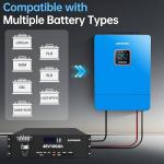 ZLPOWER UL1741 8000W 48V Solar Inverter, AC Input/Output 120V/240V(settable),Split Phase Inverter Built-in 2 MPPTs, Max 180A Battery Charging Inverter Charger(Parallel/WiFi/BMS COMM), Batteryless