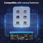 SUNGOLDPOWER 6500W 48V Solar Inverter, Split Phase,Built-in 2 MPPTs, Max 140A Battery Charging, AC Input/Output 120V/240V(settable),Pure Sine Wave Inverter(Parallel/WiFi/BMS COMM) UL1741