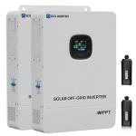 ECO-WORTHY 20000W Solar Inverter 48 Volt Inverter Pure Sine Wave UL1741,120V/240V Single/Split-Phase,Support Parallel,Built-in 2 MPPT Solar Controllers,Solar Inverter Charger for Home Off Grid