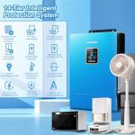 ZLPOWER UL1741 8000W DC 48V Solar Inverter, AC Input/Output 120V/240V(settable) Split Phase Pure Sine Wave Inverter, Built-in 2 MPPTs, Max 200A Battery Charging(Parallel/WiFi/BMS COMM), Batteryless