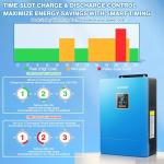 ZLPOWER UL1741 8000W DC 48V Solar Inverter, AC Input/Output 120V/240V(settable) Split Phase Pure Sine Wave Inverter, Built-in 2 MPPTs, Max 200A Battery Charging(Parallel/WiFi/BMS COMM), Batteryless