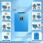 ZLPOWER UL1741 8000W DC 48V Solar Inverter, AC Input/Output 120V/240V(settable) Split Phase Pure Sine Wave Inverter, Built-in 2 MPPTs, Max 200A Battery Charging(Parallel/WiFi/BMS COMM), Batteryless