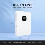 Dawnice 10000W 48V Solar Inverter Built-in 2 MPPT Solar Controllers Max 200A Battery Charging AC Input/Output 120V/240V Pure Sine Wave Inverter UL1741