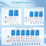 ZLPOWER UL1741 8000W DC 48V Solar Inverter, AC Input/Output 120V/240V(settable) Split Phase Pure Sine Wave Inverter, Built-in 2 MPPTs, Max 200A Battery Charging(Parallel/WiFi/BMS COMM), Batteryless
