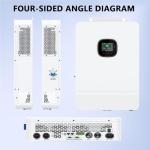 Dawnice 10000W 48V Solar Inverter Built-in 2 MPPT Solar Controllers Max 200A Battery Charging AC Input/Output 120V/240V Pure Sine Wave Inverter UL1741