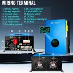 ZLPOWER UL1741 8000W 48V Solar Inverter,Built-in 2 MPPTs,Peak Power 24000W Split Phase Pure Sine Wave Inverter AC Input 240V,Output 120V/240V,Low Frequency Inverter for Home (WiFi and BMS COMM)