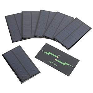 FellDen Micro Solar Panels Photovoltaic Solar Cells, 10PCS 5V 200mA Epoxy Solar Panel Kit Polycrystalline Solar Cells 110mmx60mm / 4.33"x 2.36"