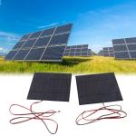 2pcs Polycrystalline Solar Panel Cell Power Module - DC5V 500mA for DIY Projects, High Efficiency Solar Charger with 100cm Cable