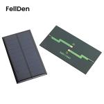 FellDen Micro Solar Panels Photovoltaic Solar Cells, 10PCS 5V 200mA Epoxy Solar Panel Kit Polycrystalline Solar Cells 110mmx60mm / 4.33"x 2.36"
