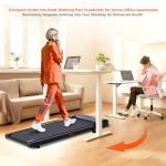 SUOUER Portable Walking Pad Treadmill with Handle