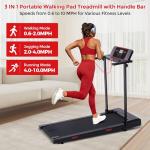 MCRG Electric Walking Pad Treadmill with Handles