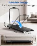 Compact Walking Pad Treadmill with Adjustable Incline