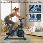 Silent Magnetic Resistance Exercise Bike for Home