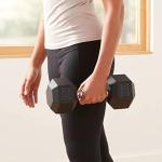 Amazon Basics 20 lb Rubber Hex Dumbbell