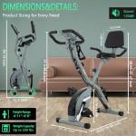 Foldable Stationary Exercise Bike for Home Use