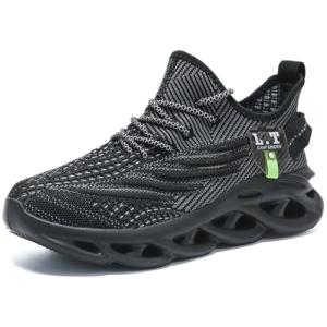 CDLHHM Mens Women Walking Running Shoes Cross Trainer Shoe Lightweight Non-Slip Casual Athletic Breathable Mesh Tennis Sneakers for Gym Jogging Cross Training Black US 11