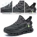CDLHHM Mens Women Walking Running Shoes Cross Trainer Shoe Lightweight Non-Slip Casual Athletic Breathable Mesh Tennis Sneakers for Gym Jogging Cross Training Black US 11