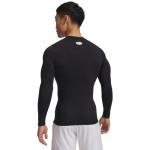 Under Armour Men's Armour HeatGear Compression Long-Sleeve T-Shirt , Black (001)/White, Medium
