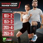 Rymora Calf Compression Sleeves Men Women Shin Splints Running (Pair) (Black) (M)