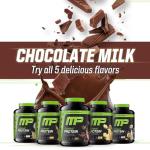 MusclePharm Combat Protein Powder, Chocolate Milk Flavor, Fuels Muscles for Productive Workouts, 5 Protein Sources including Whey Protein Isolate & Egg Albumin, Gluten Free, 4.2 lb, 52 Servings
