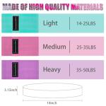 Fabric Resistance Bands - 3 Levels for Workouts