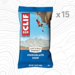 CLIF BAR - Energy Protein Bars - Chocolate Chip - Made with Organic Oats - Energy Bars - Non-GMO - (15 Pack)