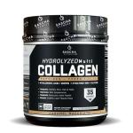 SASCHA FITNESS Hydrolyzed Multi Collagen Peptides Tipes 1,2 & 3 |Hyaluronic Acid|Biotin |Cynatine HSN|Vitamin C & E |for Hairs, Skin & Bone Support|Caramel Macchiato
