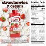 Premier Protein Shake, Strawberries & Cream, 30g Protein, No Added Sugar, 24 Vitamins & Minerals to Support Immune Health, 11 fl oz, 12 Pack