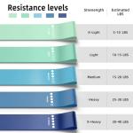 5-Pack Resistance Bands for Strength Training & Stretching