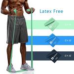 AZURELIFE Long Non-Latex Resistance Exercise Bands