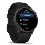 Garmin vívoactive® 6, Health and Fitness GPS Smartwatch, AMOLED Display, Up to 11 Days of Battery, Slate with Black Band