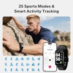 pixtlcoe Fitness Smart Trackers with 24/7 Health Monitoring,Heart Rate Sleep Blood Oxygen Monitor/Calorie Steps Counter Pedometer Activity Tracker/Smart Notifications for Men Women