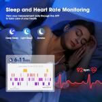 LIVIKEY Fitness Tracker Watch with Heart Rate Monitor, Activity Tracker with Pedometer, Sleep Monitor, Calories & Step Counter, IP68 Waterproof Smart Watches for Women Men Fitness Watch for Sports