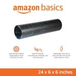 Amazon Basics High Density Foam Roller for Exercise and Recovery, 24 Inches, Blue Speckled