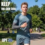 Bebila Arm Sleeves for Men Women, UV Sun Protection Sports Cooling Sleeves for Volleyball Football Basketball Golf (Black+dark Gray+light Gray+white, Medium)