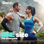 ROXUN 4 Pairs Arm Sleeves with Thumb Hole, Cooling UV Protection Compression Tattoo Cover Up for Men/Women 4 Black