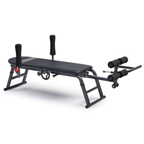 Sunny Health & Fitness Inversion Traction & Stretch Decompression Table - 400 LB Weight Capacity - For Lumbar Stretching, Lower Back Pain Relief, Improved Posture Correction, Rehab - SF-BH623052
