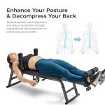 Sunny Health & Fitness Inversion Traction & Stretch Decompression Table - 400 LB Weight Capacity - For Lumbar Stretching, Lower Back Pain Relief, Improved Posture Correction, Rehab - SF-BH623052